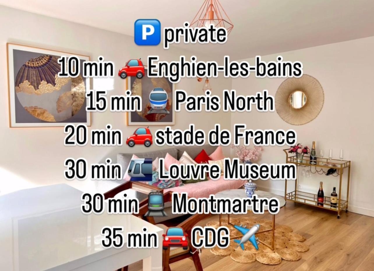 Apart 85 M2 Proche De Paris Stade De France Parking Free Groslay 外观 照片